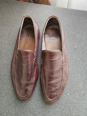 Fabi loafers made in Italy Burgundy Leather Slip-On Loafers